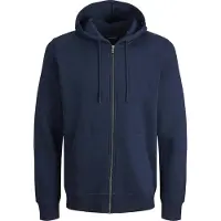 Jack & jones Plus Size Felpa Con Cappuccio E Zip Semplice