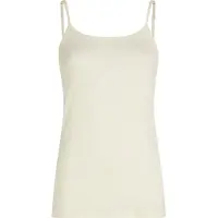 Icebreaker Women's Siren Cami Intimo lana merinos Donna (XS, bianco/beige)