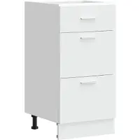 vidaXL Armadio base Lyon Bianco 40x46x81,5 cm Materiale a base di legno