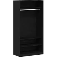 vidaXL Armadio look rovere nero 100 x 50 x 200 cm