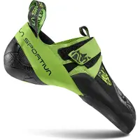 La Sportiva - Scarpetta (arrampicata) - Skwama Vegan Black/Flash Green per Uomo in Pelle - Taglia 44 - Verde