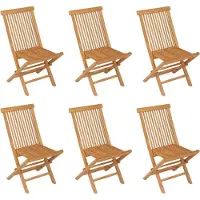 vidaXL set da pranzo da giardino in teak massiccio 7 pezzi
