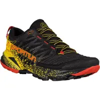 La Sportiva - Scarpe trail - Akasha II Black/Yellow per Uomo - Taglia 45,5 - Nero