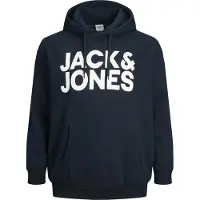 Jack & Jones Plus Size Felpa Con Cappuccio Con Logo