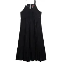 Superdry per donna. W8011908A Abito nero Ibiza (L), Casual, Viscosa, Senza maniche / cinghie