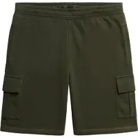 Superdry per uomo. M7110425A Pantaloncini cargo verdi con cuciture a contrasto (M), Casual, Verde, Cotone