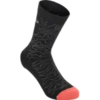 Alpinestars Calzini Drop 15 Black Mid Gray