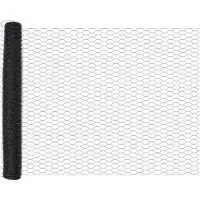 vidaXL Recinzione in rete metallica, 1,4 x 25 metri, PVC grigio, marca