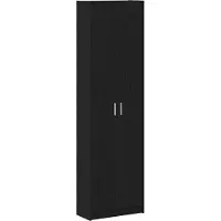 vidaXL Armadio , colore nero, aspetto legno di quercia, dimensioni 55 x 25 x 189 cm