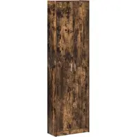vidaXL Armadio rovere fumé 55 x 25 x 189 cm Materiale a base di legno