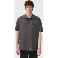 AllSaints Xander Ss Polo Gravestone Grey Taglia: XS | Polo Outlet | Uomo | Grigio