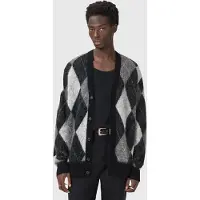 AllSaints Bower Cardigan Black/white Taglia: XS | Giacche Outlet | Uomo | Nero