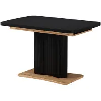 Vicco Tavolo da pranzo allungabile Fenaro Nero/Rovere dorato 120-160 x 80 cm Allungabile, Model 58008