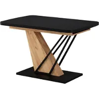 Vicco Tavolo da pranzo allungabile Fenaro Nero/Rovere dorato 120-160 x 80 cm Allungabile, Model 58018