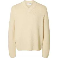 Selected Maglione A V Uomini Bianco L