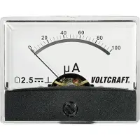 Voltcraft AM-60X46/100µA/DC Dispositivo di misura incorporato AM-60X46/100µA/DC 100 µA a bobina mobile (AM-60X46/100&micro,A/DC)
