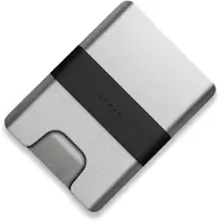 The James Brand The Lowe ES217995-10 Silver + Black, portafoglio