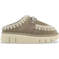 Mou per donna. MU.FW531001A Zoccoli in pelle Bounce, marrone verdastro (39), 3 a 5cm, Nessuno, Casual