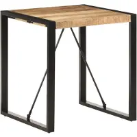 Syfax Tavolo da Pranzo 70x70x75 cm in Legno Massello di Mango Grezzo