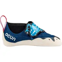 Ocun Kid's Ribbit Scarpette da arrampicata Bambini (34/35, blu/beige)