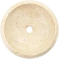 vidaXL Lavabo 40x12 cm in marmo crema - Lavabo da bagno