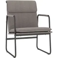 vidaXL Sedia lounge taupe 55x64x80 cm tessuto