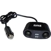 Eufab Presa doppia EAL, 12 volt con cavo