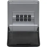 ABUS KeyGarage 727 Mini - Cassetta portachiavi per montaggio a parete - 77455, nero-argento