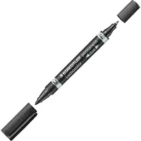 Staedtler Pennarello Indelebile Lumocolor Duo 348 Punta F Punta M 0.6 Mm 1.5 Mm 10 Unità