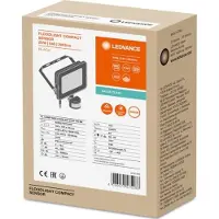 Ledvance FLOODLIGHT COMPACT SENSOR, 20W, 840, SYM, 10, 0, BK, 1 pz.