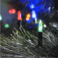 Konstsmide - Mini catena luminosa a LED, 120 diodi colorati, trasformatore esterno 24 V, cavo verde; 6060-500