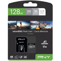 PNY Scheda Di Memoria Con Adattatore Microsd 128gb Class 10