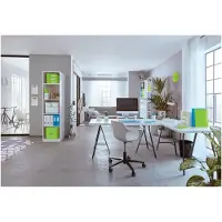 Leitz Scrivania Wow Cube 5 Cassetti 1 Grande E 4 Piccoli Cassetti Buc