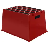 Twinco Gradini per carichi pesanti 1 piattaforma h.307mm Ku.red