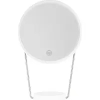 Humanas Specchio cosmetico LED HS-ML01, con luce regolabile, connessione USB-C, colore bianco, diametro 20 cm