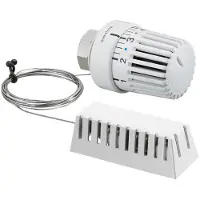 Oventrop Termostato Uni LH con sensore remoto, bianco Tubo capillare 2000 mm, senza azzeramento