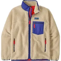Patagonia - Pile antivento e traspirante - M's Classic Retro-X Jkt Dark Natural w/Basin Green per Uomo - Taglia S - Beige