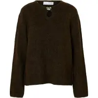 Selected Pullover A Maglia Donne Marrone L