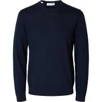 Selected slhtray ls knit merino crew neck noos