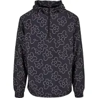 Urban Classics Flower Aop Pull Over Jacket Blackflower Taglia: XXL | Trench Outlet | Uomo | Nero