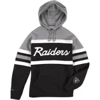 Mitchell & ness Felpa Cappuccio Uomo Nfl Head Coach Hoody Oakrai Original Team Colors