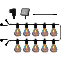 Sirius Ghirlanda luminosa LED Marcus trasparente, set iniziale, 3 m, solare/con spina