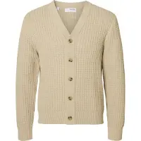 Selected Cardigan A Maglia Uomini Beige XL