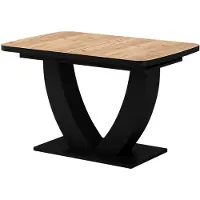Vicco Tavolo da pranzo allungabile Fenaro Rovere dorato/Nero 120-160 x 80 cm Allungabile, Model 58025