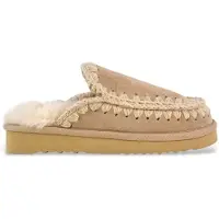 Mou per donna. MU.FW101125A Eskimo slipper suede (37), Pelle, Marrone, Basso, Nessuno, Casual