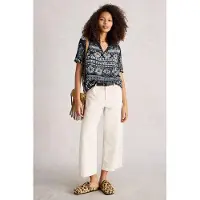 White Stuff Elisa Top Navy Print Taglia: 10 | Magliette intime Outlet | Donna | Blu
