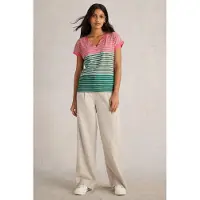 White Stuff Nelly Notch Neck Tee Pink Multi Taglia: 12 REGULAR | Maglie Sportivi Outlet | Donna | Rosa