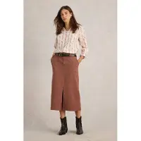 White Stuff Maren Midi Skirt Dark Tan Taglia: 6 REGULAR | Minigonne Outlet | Donna