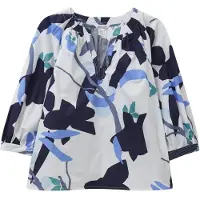 White Stuff Jemima Cotton Top Ivory Multi Taglia: 10 | Maglie a manica lunga Outlet | Donna | Bianco