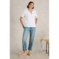 White Stuff Ellie Broderie Top Brilliant White Taglia: 16 | Magliette intime Outlet | Donna | Bianco